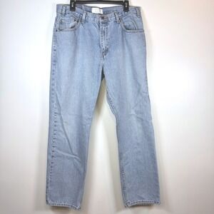 Levi Strauss Signature Denim Jeans Mens 36x32 Actual 30 Regular Fit Light Wash